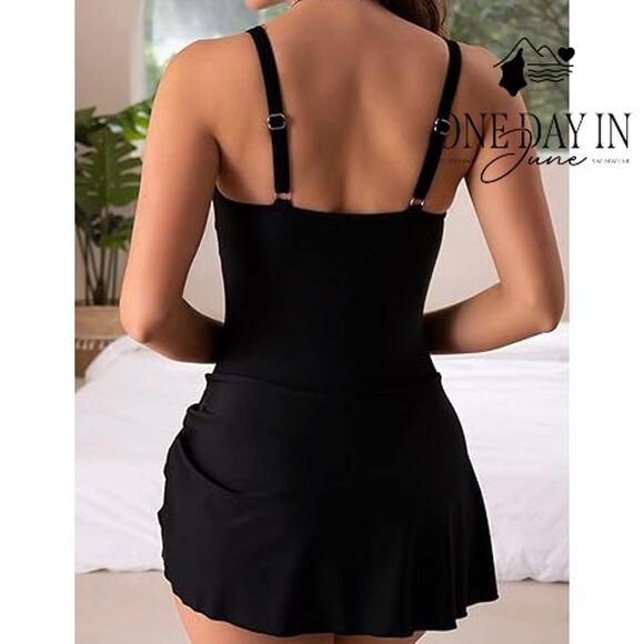 Eomenie Swimdress One Piece Swimsuit Size XL - Picture 2 of 8